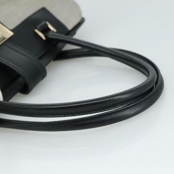 Gucci Square G Grey Canvas Tote Bag (Pre-Owned) - Picture 4 of 16